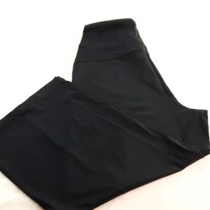 Large black wide legged casual Active wear pants